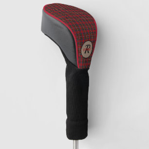 Plaid Stewart Red Tartan Men's Monogram Gift Golf Head Cover