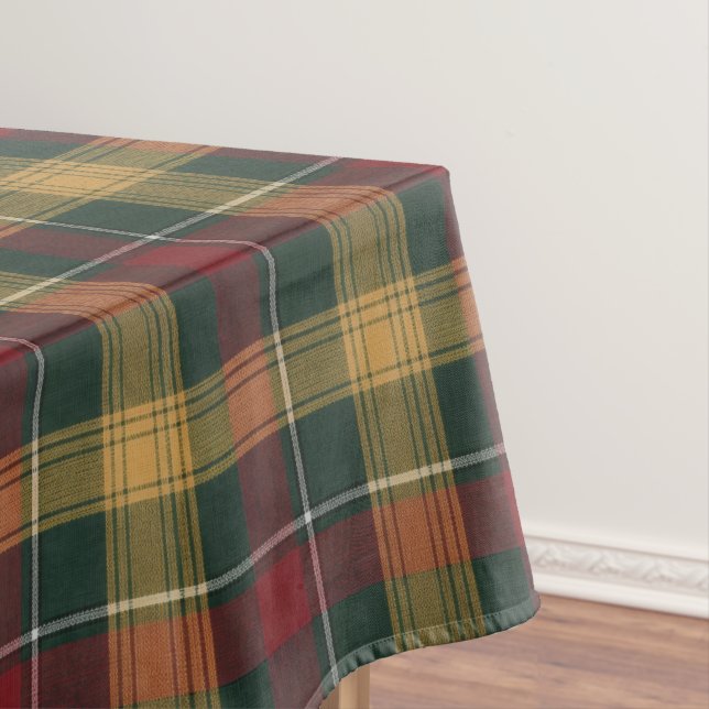 plaid tablecloth (In Situ)