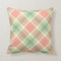 plaid tartan accent couch decorative pillow