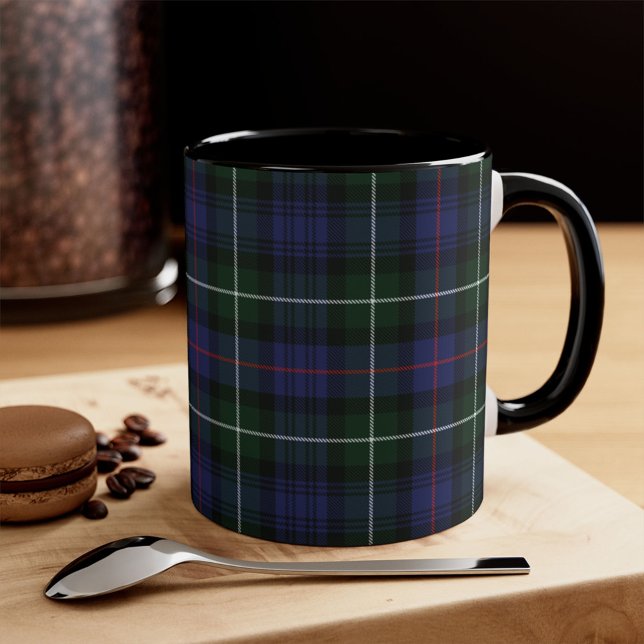 Plaid Tartan Clan MacKenzie Green Black Check Mug (Creator Uploaded)