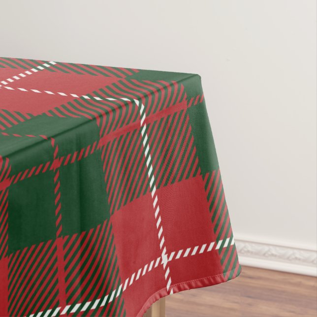 Plaid Tartan Clan MacKinnon Chequered Tablecloth (In Situ)
