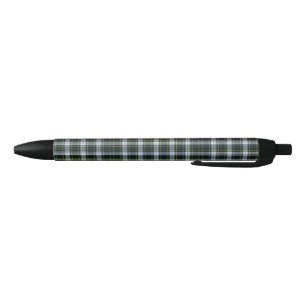 Plaid Tartan Green White Black Coworker Ink Pen