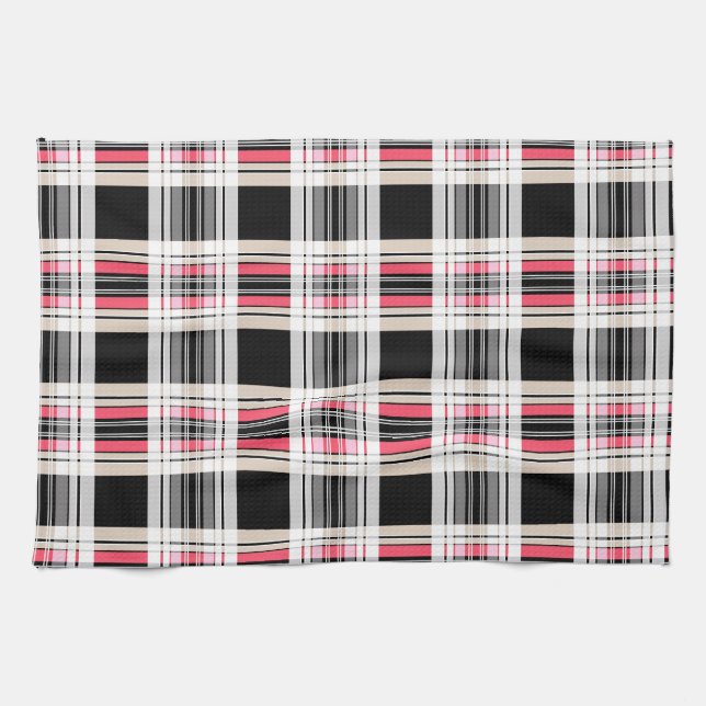 Plaid , tartan kitchen towel (Horizontal)