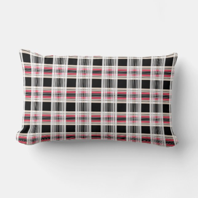 Plaid , tartan lumbar pillow (Front)