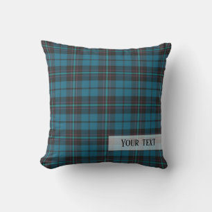 Plaid tartan pattern throw pillow