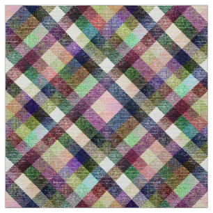 plaid tartan plaid classic blue pink green multico fabric