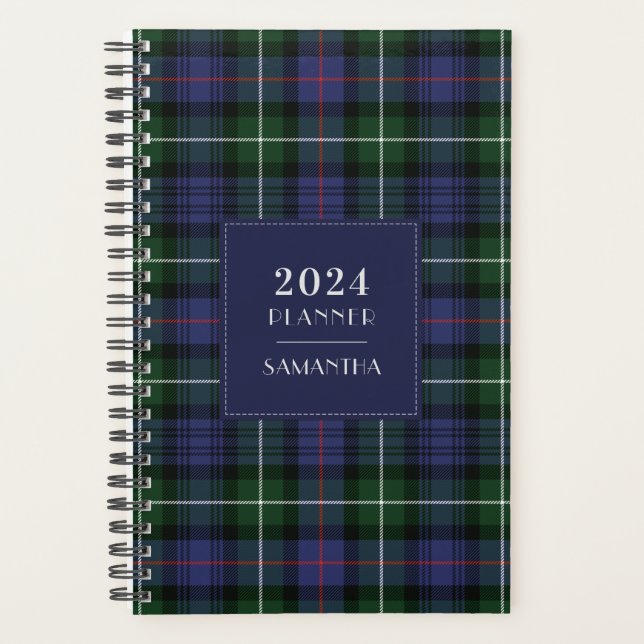 Plaid Tartan Rustic 2025 Planner (Front)