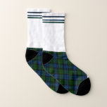 Plaid Tartan Rustic Pattern Grandson Birthday Socks<br><div class="desc">Complete your gifting needs with this cute plaid tartan clan Campbell Military green black pattern socks for back to school,  or any special occasion including birthdays,  anniversaries,  holidays</div>