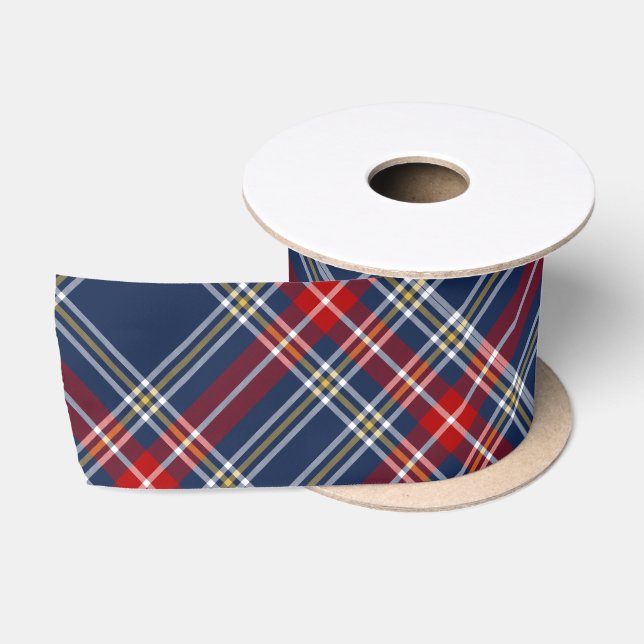 Plaid Tartan Satin Ribbon (Spool)