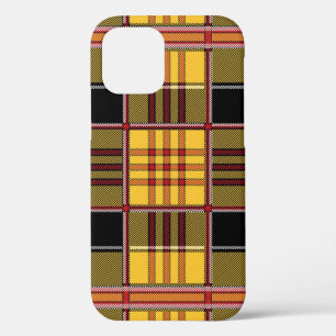 Plaid-tartan-scottish-yellow-red iPhone 12 Case