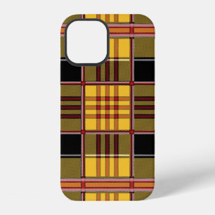 Plaid-tartan-scottish-yellow-red iPhone 12 Case