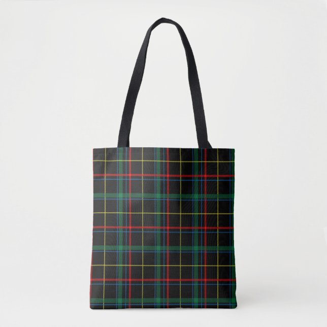 plaid tartan tote bag (Front)