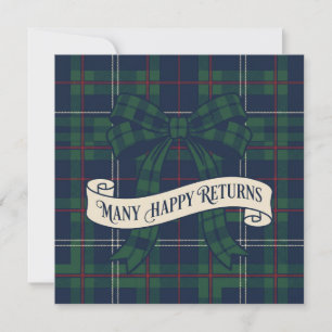 Plaid Tartan Traditional British Heritage Birthday