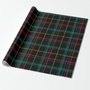 plaid tartan wrapping paper