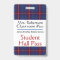 Plaid Teachers Bathroom / Hall Pass Badge