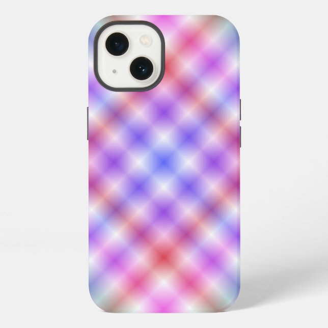 Plaid-texture-design-pattern iPhone Case (Back)