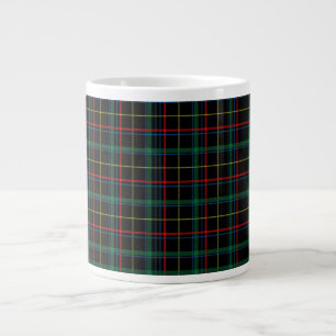 Plaid Texture with Black Background-25774 Large Coffee Mug