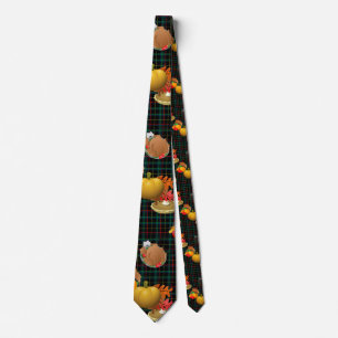 plaid thanksgiving tie