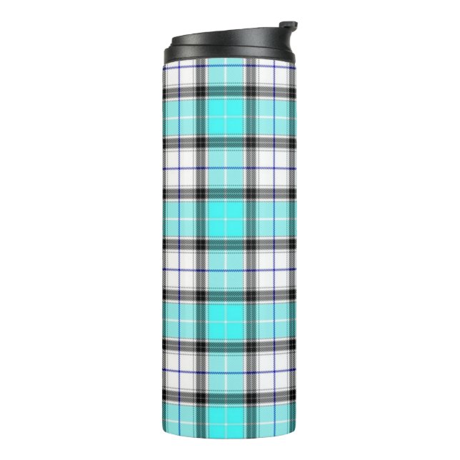 Plaid Thermal Tumbler (Rotated Left)