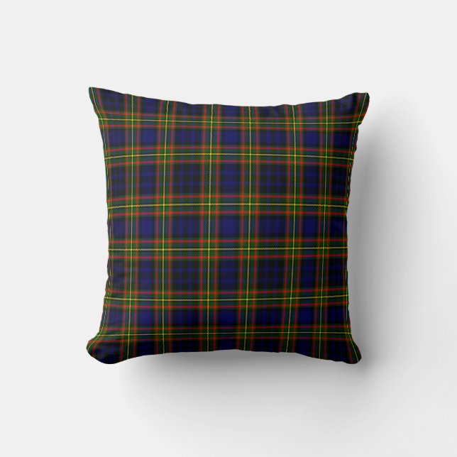 Plaid Throw Pillow Clelland Tartan Pillow (Front)