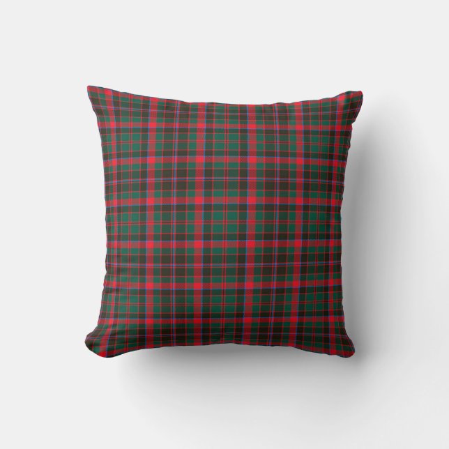 Plaid Throw Pillow Cumming Hunting Modern Tartan (Front)