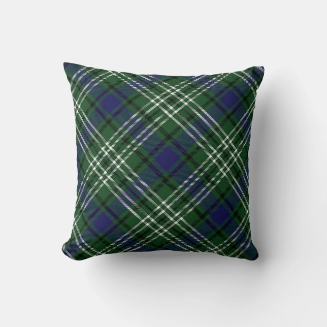 Plaid Throw Pillows Blyth Tweeside District Tartan (Front)