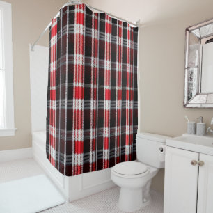 Plaid Trendy Abstract Red Black Collection