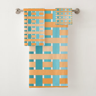 Plaid Turquoise orange