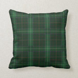 Plaid Walsh Green Check Tartan Throw Pillow