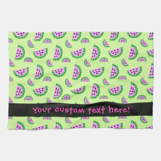 Plaid Watermelon Slice Pattern Kitchen Towel