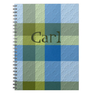 Plaid With Pattern  Notebook