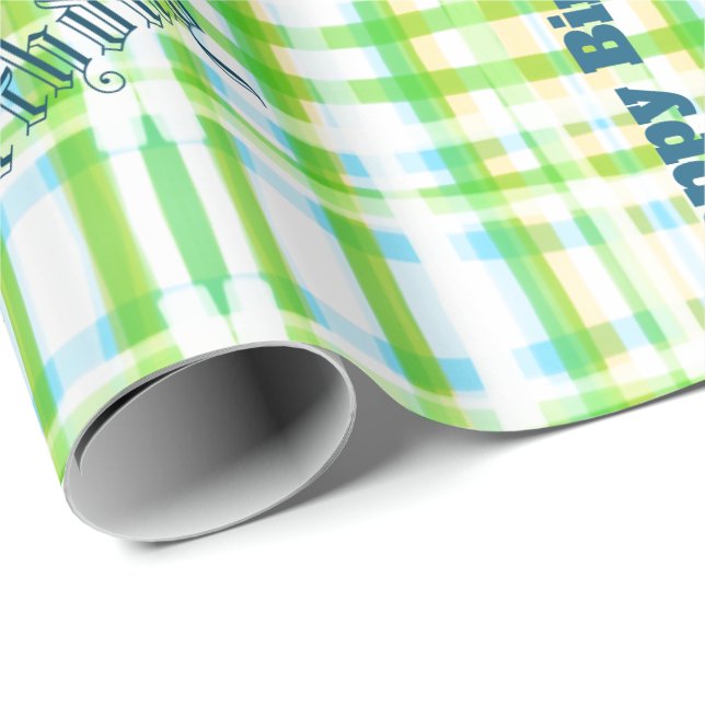 Plaid Wrapping Paper (Roll Corner)