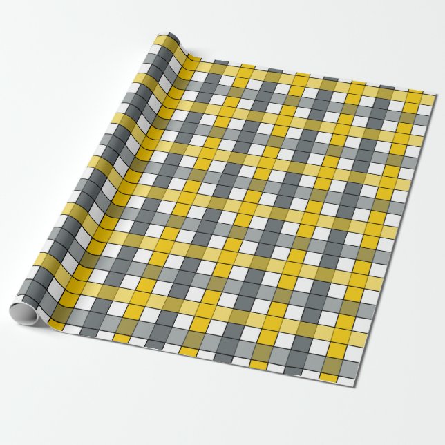 PLAID WRAPPING PAPER (Unrolled)