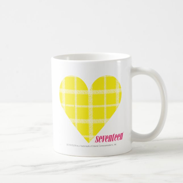 Plaid Yellow 2 Coffee Mug (Right)