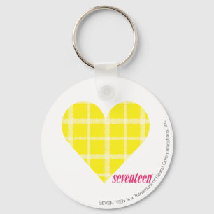 Plaid Yellow 2 Keychain