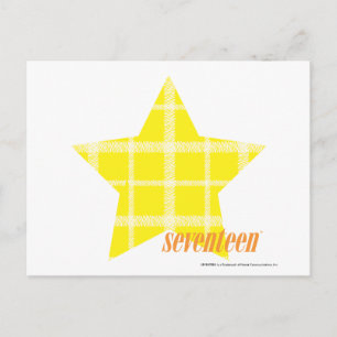 Plaid Yellow 4 Postcard