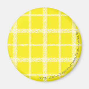 Plaid Yellow Magnet