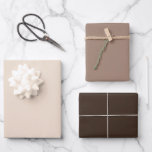 Plain Almond Beaver Bistre Brown Shades 3 Tones Wrapping Paper Sheet<br><div class="desc">Discover the captivating beauty of our Brown Shades collection! Immerse yourself in the subtlety of Almond, embrace the understated elegance of Beaver, and command attention with the sophistication of Bistre in this 3 brown tones collection. Get ready to elevate your celebrations with a touch of timeless allure using our captivating...</div>