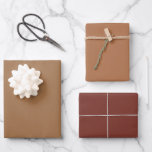 Plain Almond Sugar Henna Brown Shades 3 Tones Wrapping Paper Sheet<br><div class="desc">Discover the captivating beauty of our Brown Shades collection! Immerse yourself in the subtlety of Brown Sugar, embrace the understated elegance of Burnt Almond, and command attention with the sophistication of Burnt Henna in this 3 brown tones collection. Get ready to elevate your celebrations with a touch of timeless allure...</div>