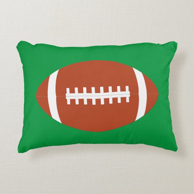 Plain American Football Player/Coach Throw Pillow (Front)