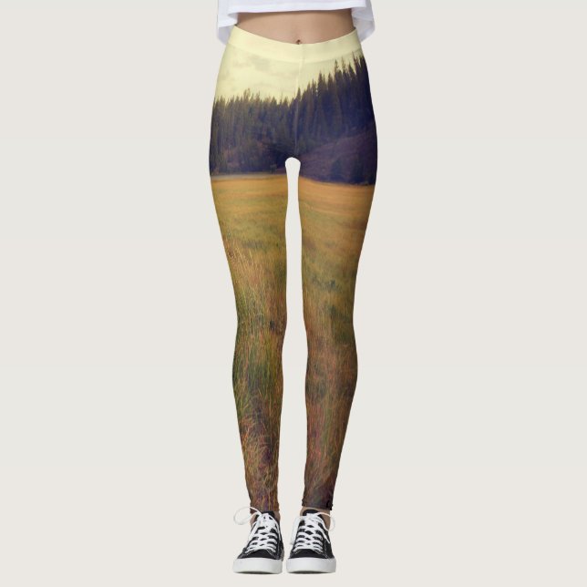 plain and forest leggings (Front)