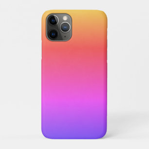 Plain and Simple Rainbow Colours Ombré iPhone 11 Pro Case