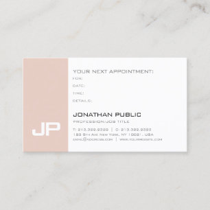 Plain Appointment Reminder Modern Elegant Trendy