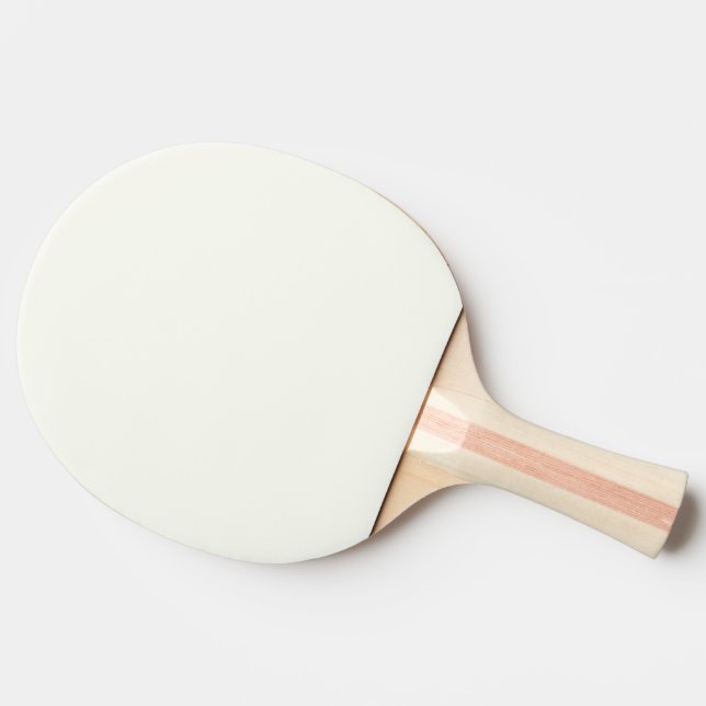 Plain Arctic Milk White colour Ping Pong Paddle (Side)