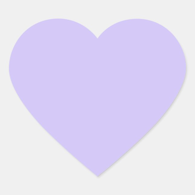Plain Artistic Pink Purple : Add text or image Heart Sticker (Front)