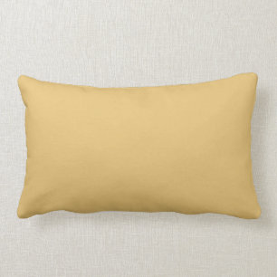 Plain Aspen Gold colour Lumbar Pillow