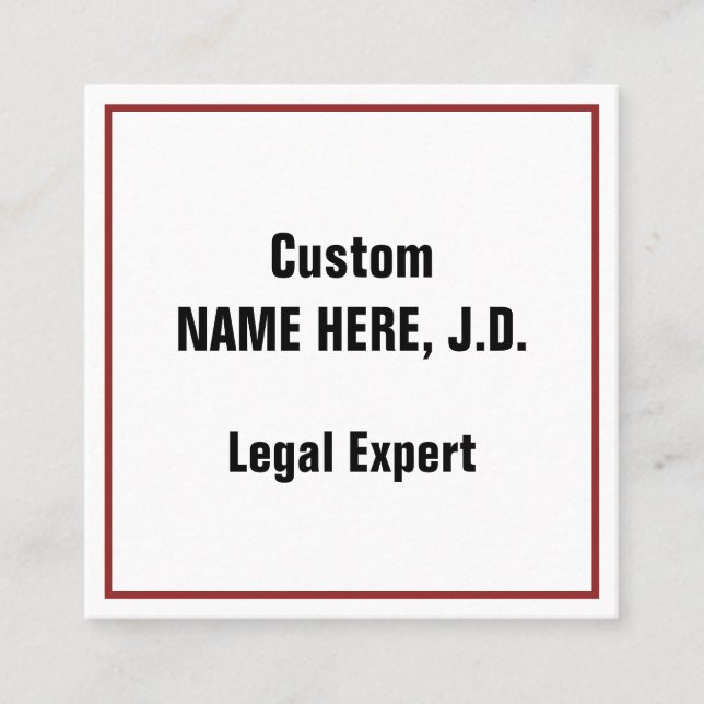 Plain, Basic, Professional Business Card (Front)