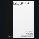 plain black and white letterhead<br><div class="desc">we now offer matching stationary and letterhead! :</div>