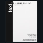 plain black and white (vertical bar) letterhead<br><div class="desc">we now offer matching stationary and letterhead! :</div>