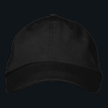 Plain Black Embroidered Hat<br><div class="desc">Plain Black Embroidered Baseball Cap</div>